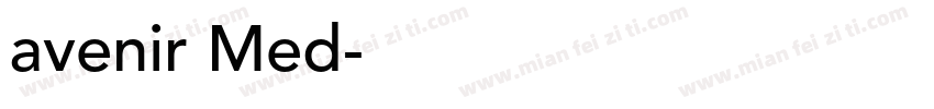 avenir Med字体转换